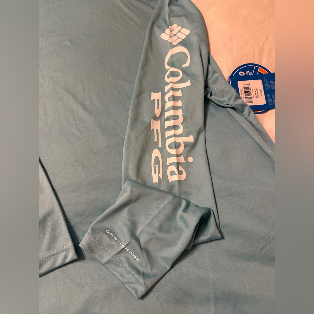 Columbia PFG Long Sleeve Tidal Tee II - NWT - Size 1X Teal Sportswear - Picture 6 of 12
